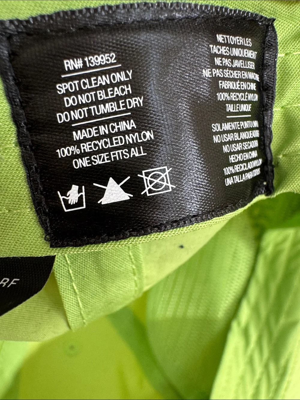 Brooks Lime Green Hat with Black Logo